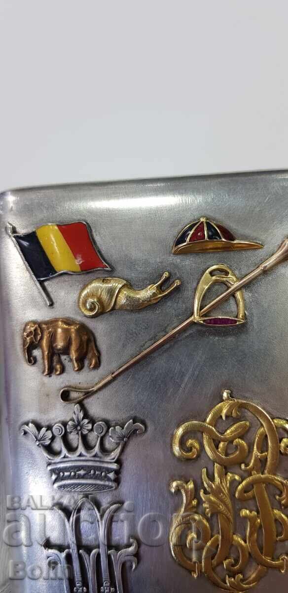 Museum Russian Tsar's Snuffbox 84 pcs. silver, gold, enamel - 13