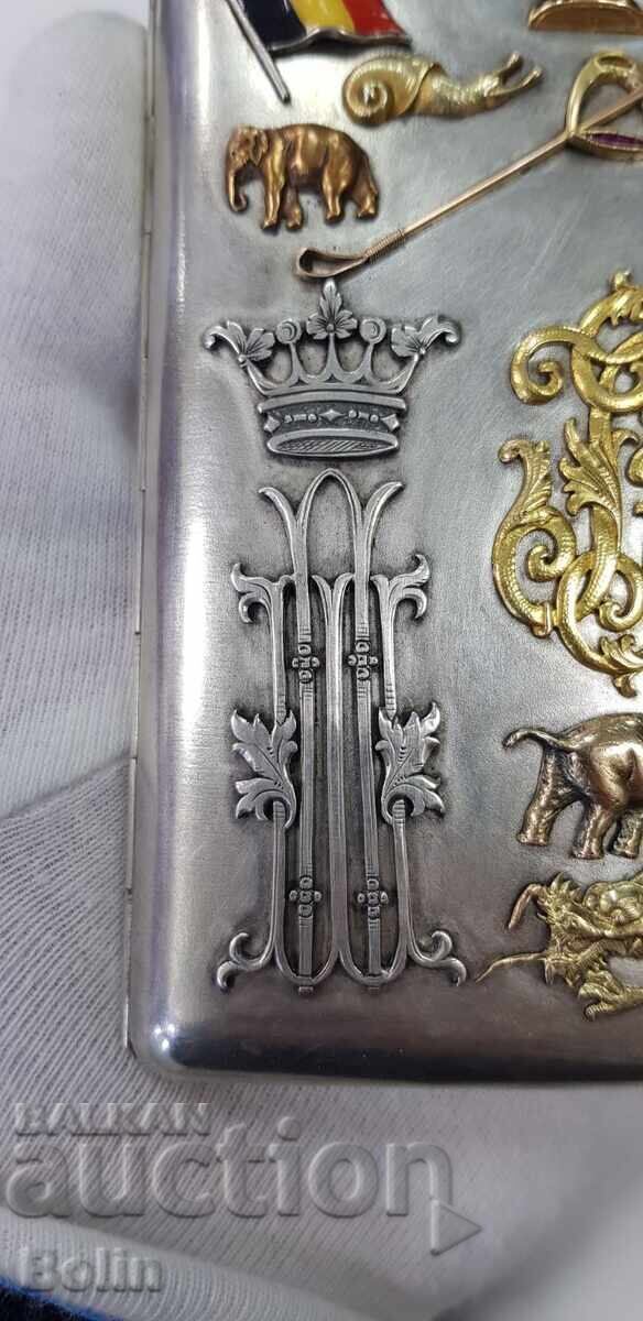 Delivery of Museum Russian Tsar's Snuffbox 84 pcs. silver, gold, enamel