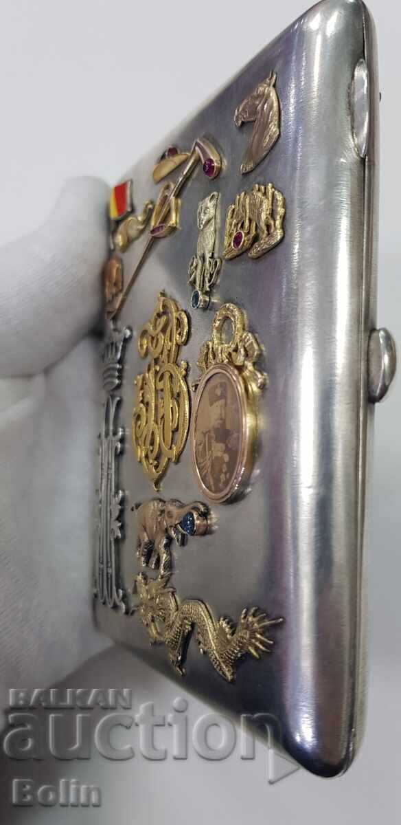Museum Russian Tsar's Snuffbox 84 pcs. silver, gold, enamel - 6