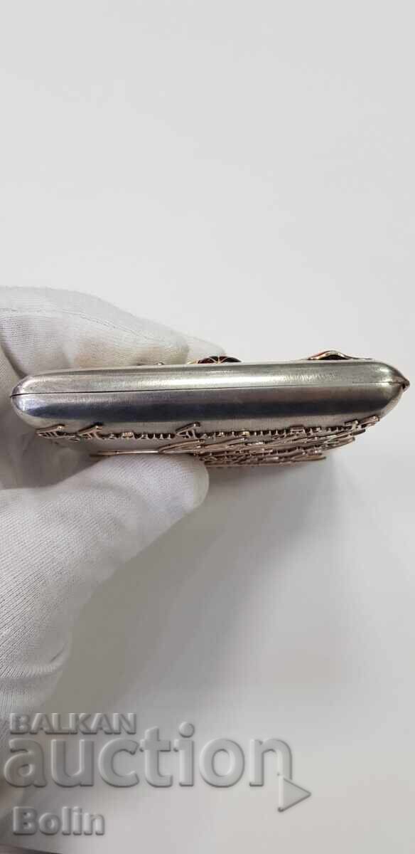 Museum Russian Tsar's Snuffbox 84 pcs. silver, gold, enamel - 7