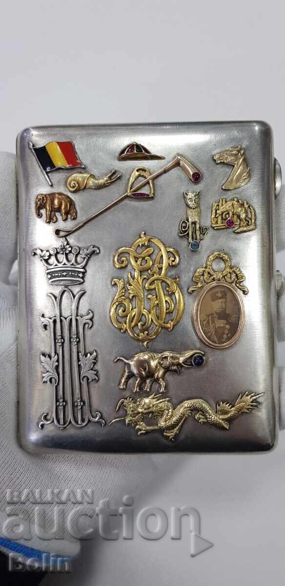 Museum Russian Tsar's Snuffbox 84 pcs. silver, gold, enamel