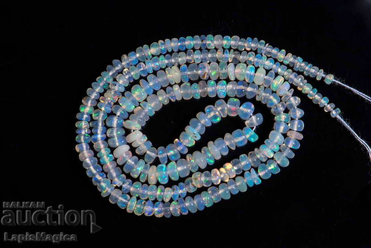 Ethiopian opal strand 27.6ct 40cm drilled beads #20