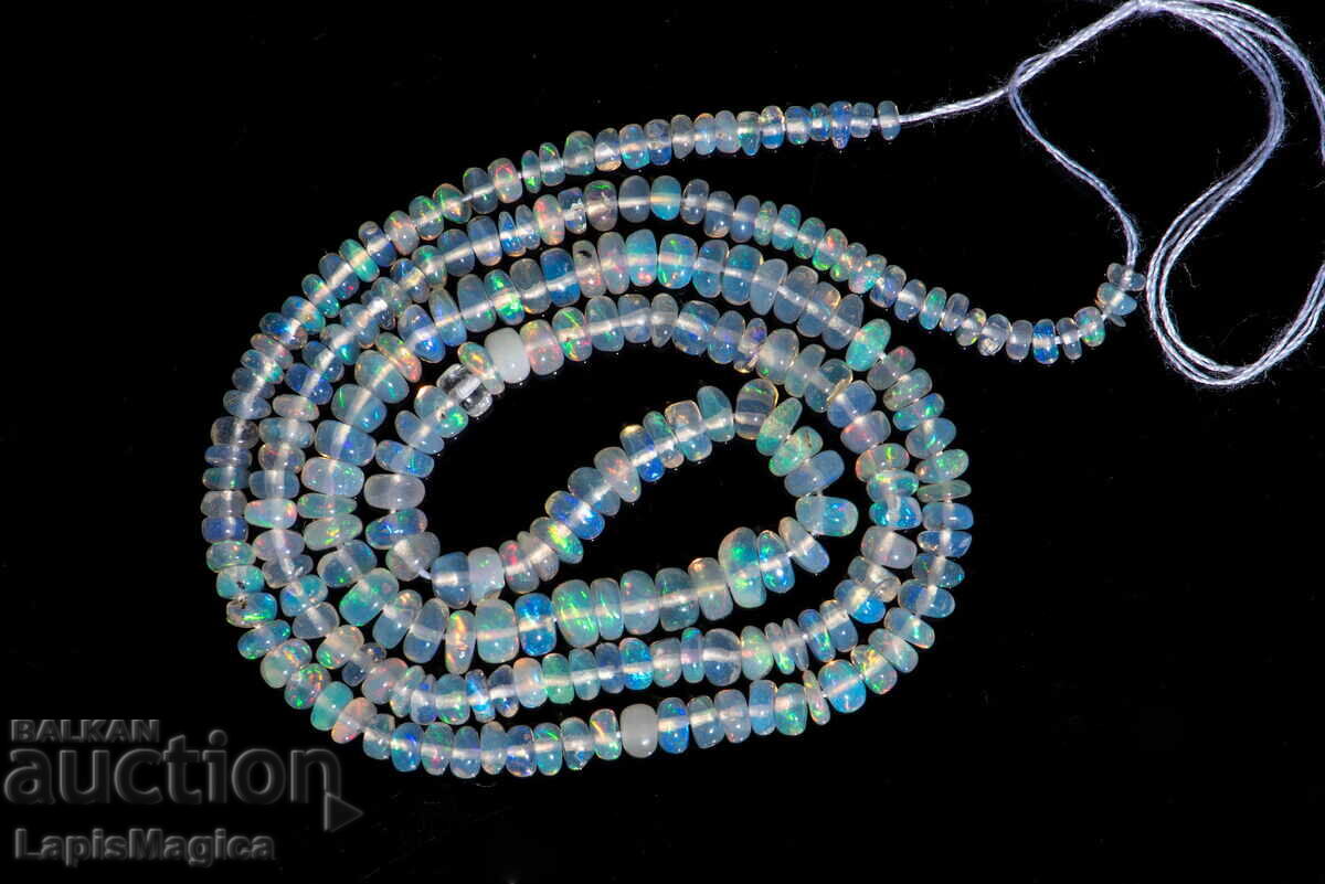 Ethiopian opal strand 29.2ct 40cm drilled beads #24