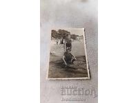 Photo Varna Two boys on the seashore 1955