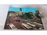 Postcard Burgas Train Station 1975