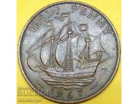 Marea Britanie 1/2 penny 1967