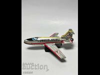 1970s Old Japanese Mechanical Toy Airplane Boeing 727