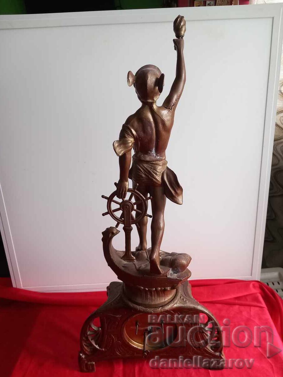 Ceas baroc vechi de masă mare de pe cămin - 5 Ceas baroc vechi de masă mare de pe cămin - 5