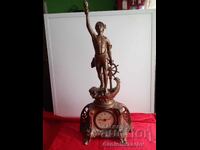 Old Large Baroque Mantel Clock