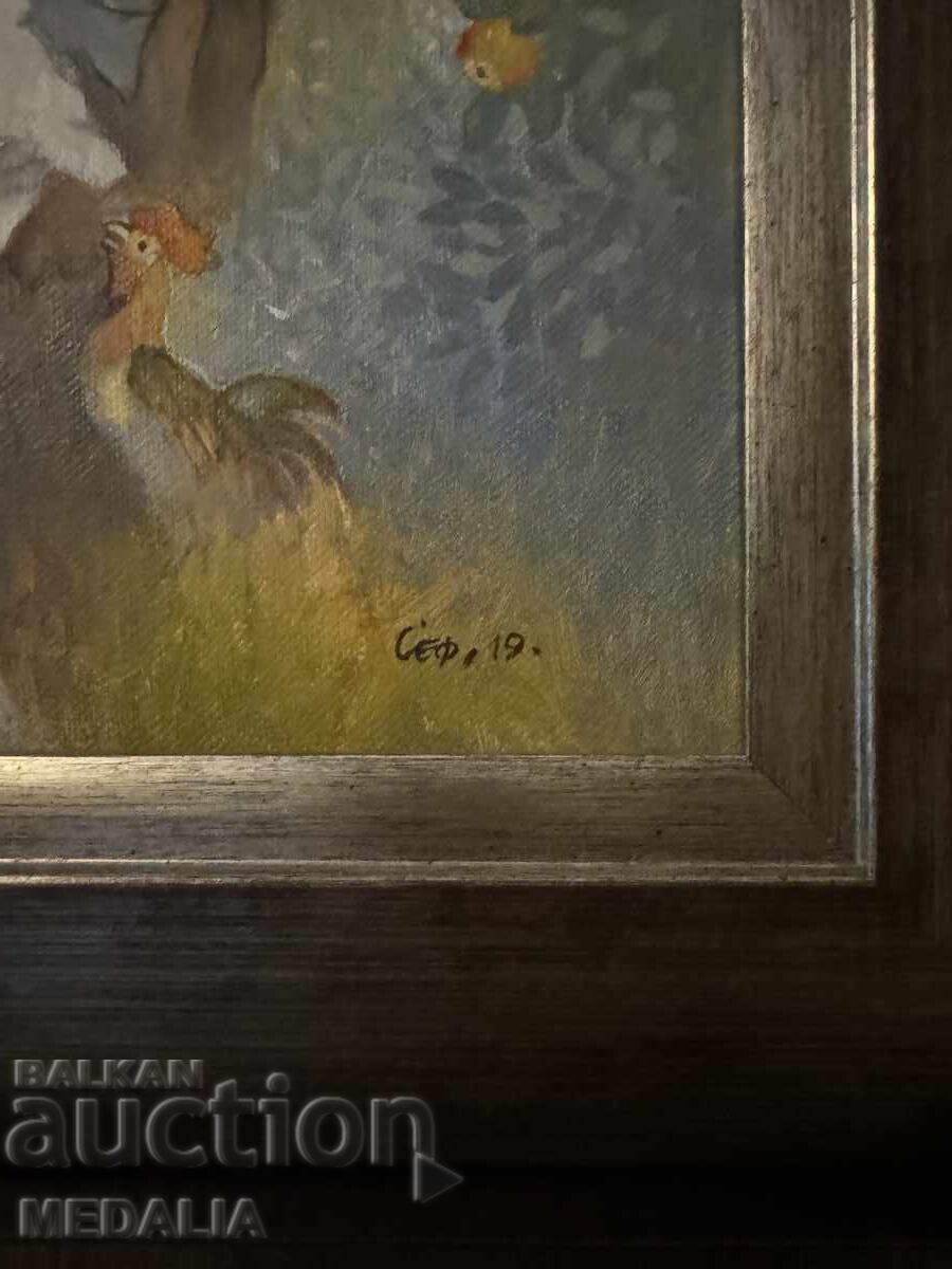 Auction Suli Seferov-“Return”-oil paints-signed-2019 Auction Suli Seferov-“Return”-oil paints-signed-2019