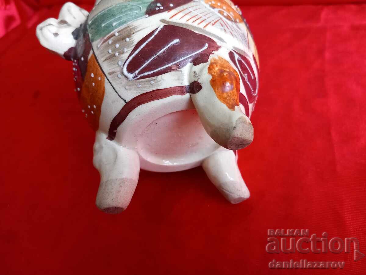 Old Japanese Ceramic Pot with Lid, Hand Painted! - 6 Old Japanese Ceramic Pot with Lid, Hand Painted! - 6