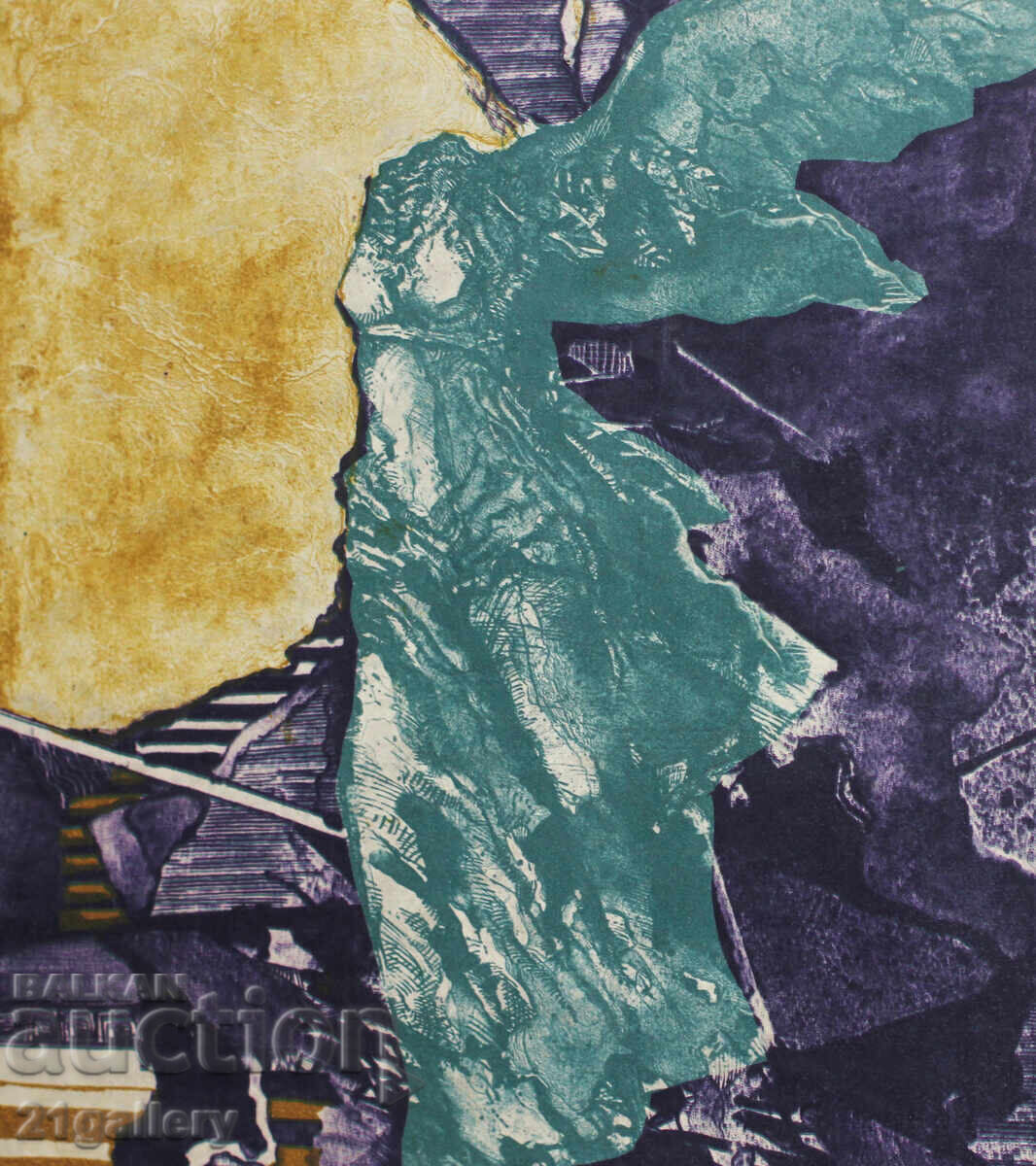 Orlin Iliev graphic "Antique Drawing" 1990 - 5 Orlin Iliev graphic "Antique Drawing" 1990 - 5