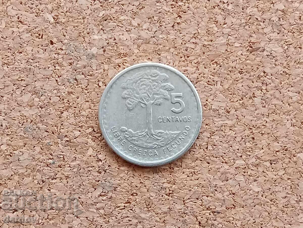 Guatemala 5 centavos 1975