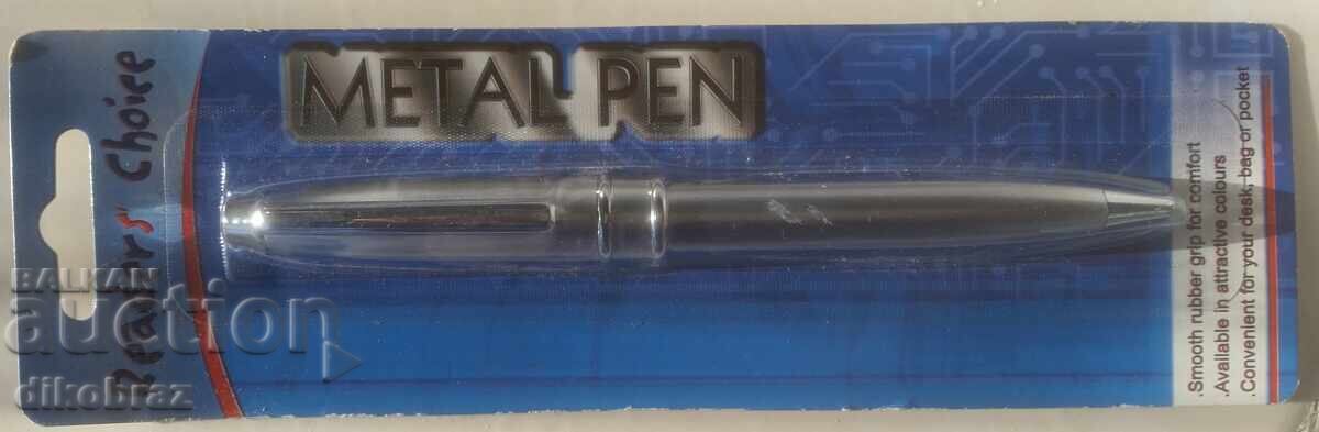 Нова химикалка Metal Pen Сребро   - от стотинка