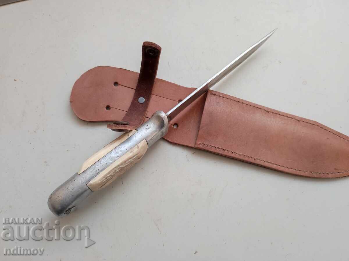 Hunting knife from Soca dog head Horn - 5 Hunting knife from Soca dog head Horn - 5