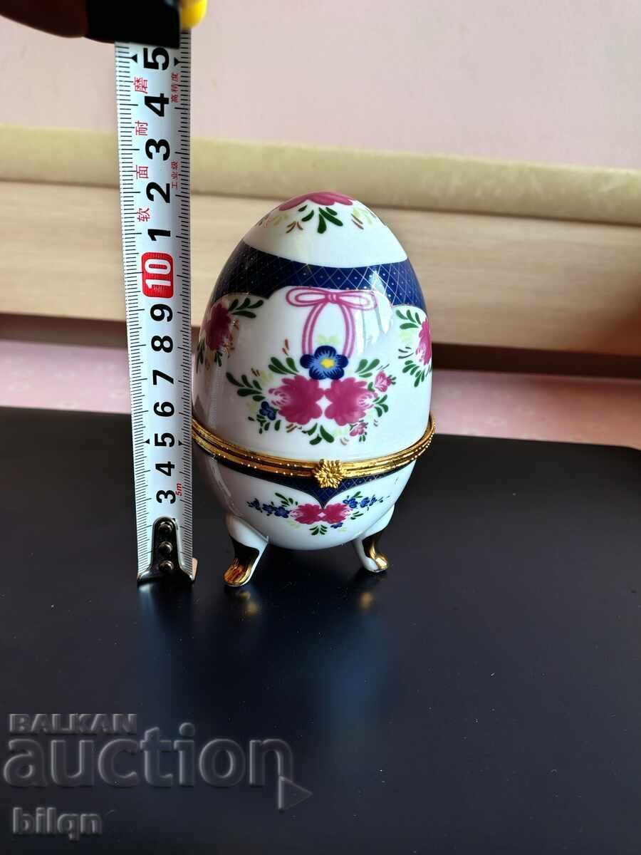 Πορσελάνινο Αυγό-Κοσμηματοκιβώτιο-Λιμόζ - 6