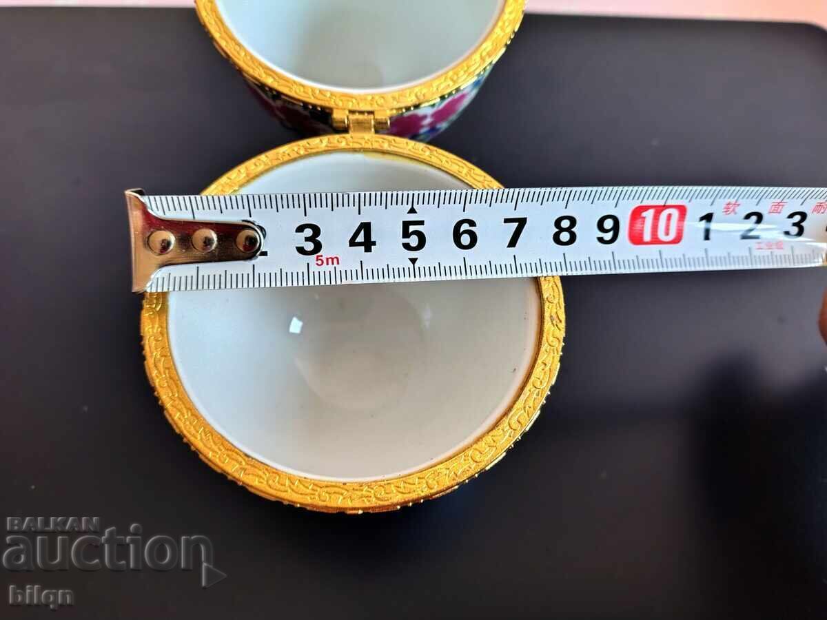 Πορσελάνινο Αυγό-Κοσμηματοκιβώτιο-Λιμόζ - 7