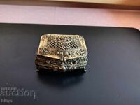 Old Silver Plated Jewelry Box