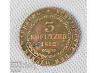 1812 Austria coin 3 Kreuzer