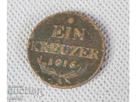 1816 Austria coin 1 kreutzer kreutzer