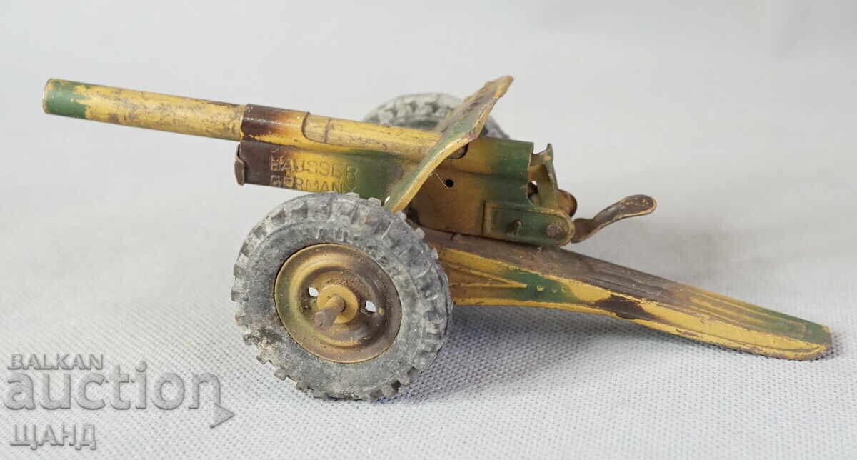 HAUSSER Old German Metal toy model gun howitzer