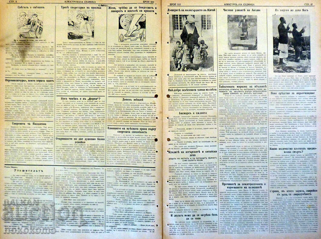 Вестник:  "ИЛЮСТРОВАНА  СЕДМИЦА" с цена 17.99 лв. | € 9.20