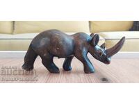 Figurine mineral rhinoceros