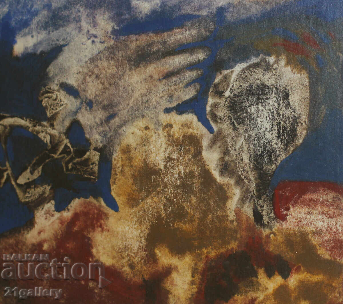 Iliya Rangelov mixed techniques Abstract Landscape 1992. - 5 Iliya Rangelov mixed techniques Abstract Landscape 1992. - 5