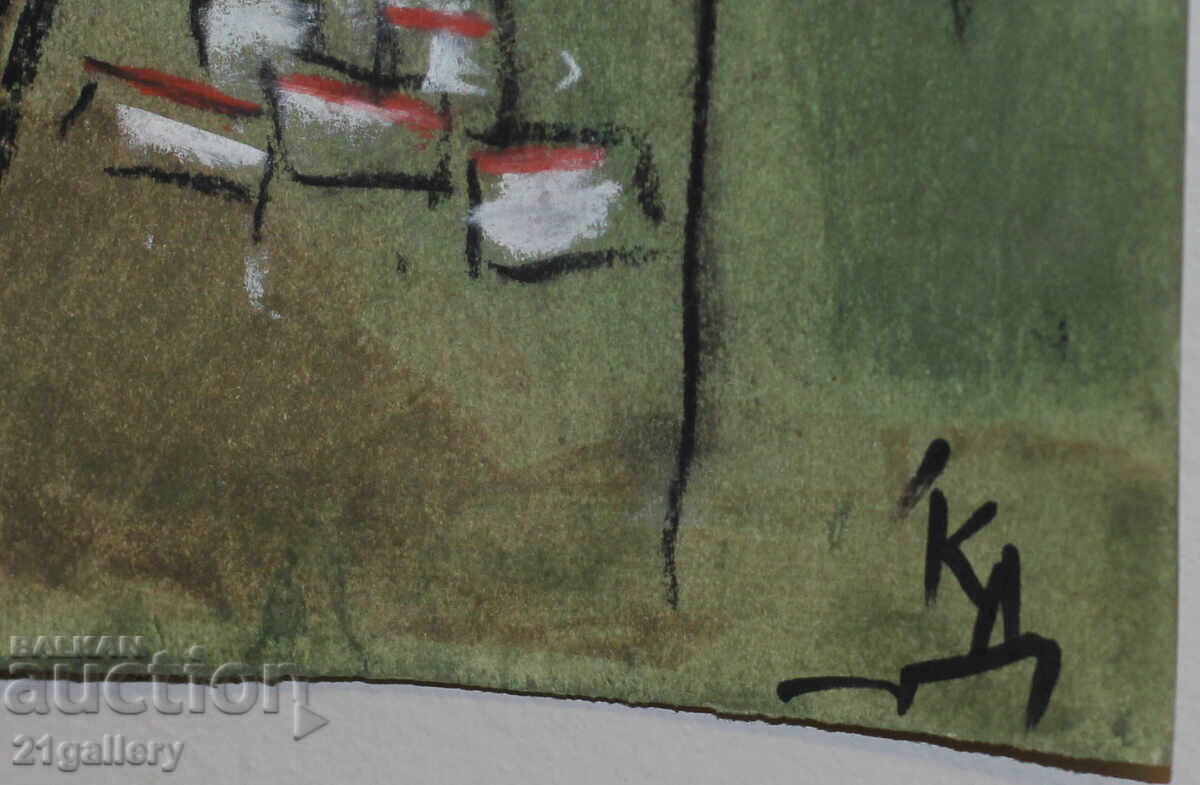 Krasimir Doichev (1961-) παστέλ σχέδιο τοπίων - 7 Krasimir Doichev (1961-) παστέλ σχέδιο τοπίων - 7