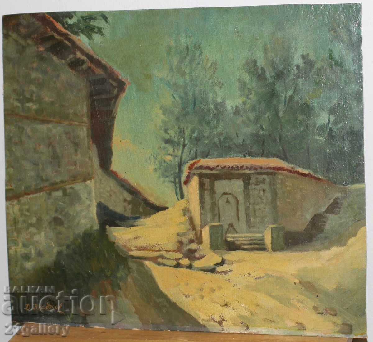 Auction Doncho Vladkov Oil paintings landscape signed Auction Doncho Vladkov Oil paintings landscape signed