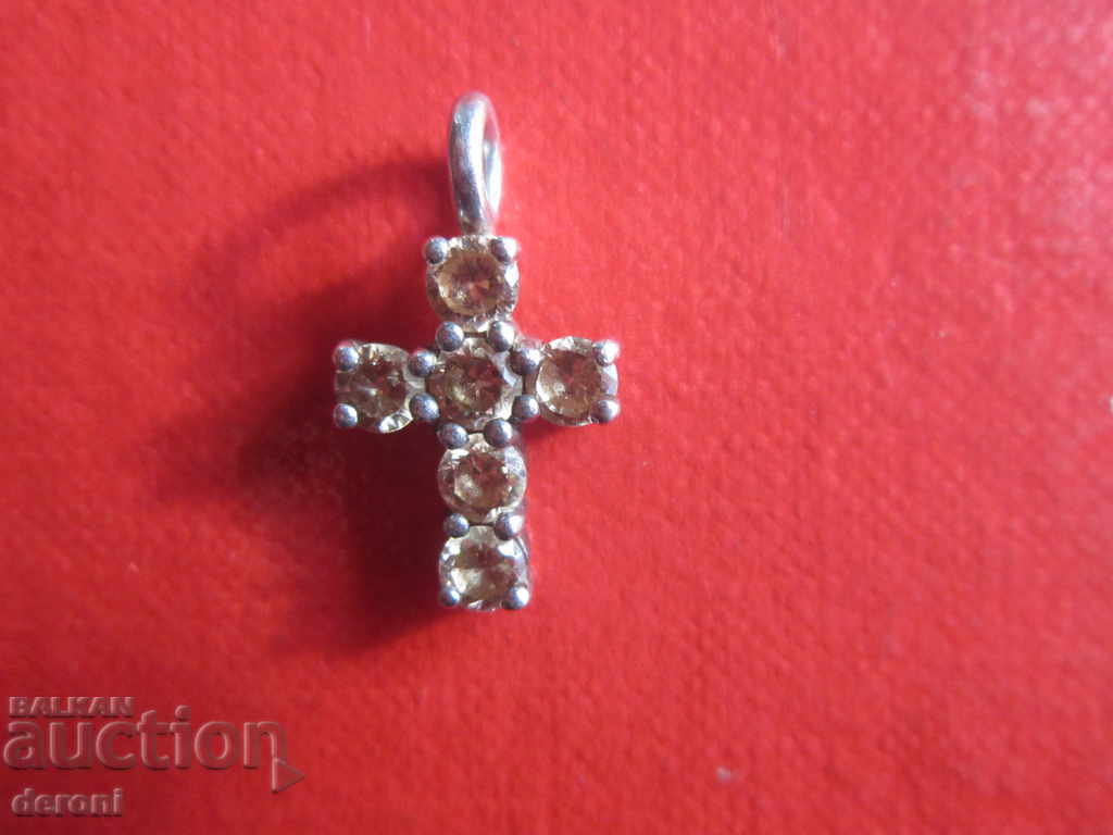 Amazing silver cross with stones - 5 Amazing silver cross with stones - 5