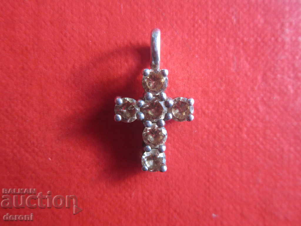 Amazing silver cross with stones - 6 Amazing silver cross with stones - 6