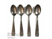 Cutlery 4 pcs. spoons for tea, coffee - silver plated