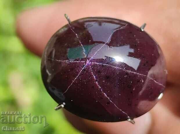 NATURAL STAR GARNET, FIRST CLASS - 27.25 ct (439) with price 149.00 BGN | € 76.18 NATURAL STAR GARNET, FIRST CLASS - 27.25 ct (439) with price 149.00 BGN | € 76.18