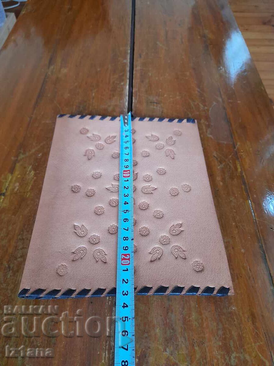 Old leather folder with price 27.00 BGN | € 13.80 Old leather folder with price 27.00 BGN | € 13.80