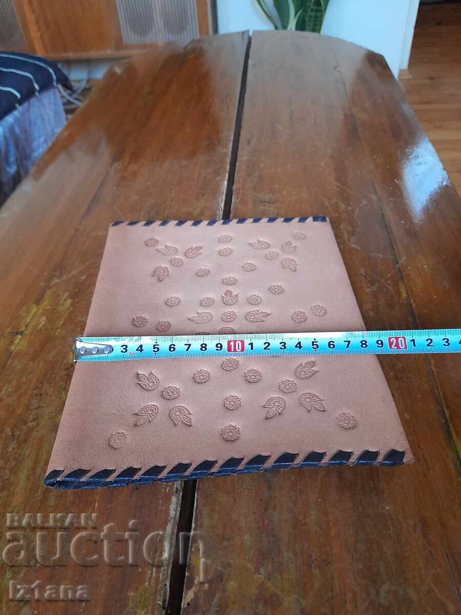 Auction Old leather folder Auction Old leather folder