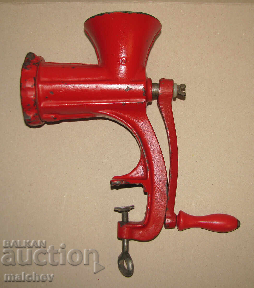 Large cast iron meat grinder manual meat grinder No. 10 reserve.