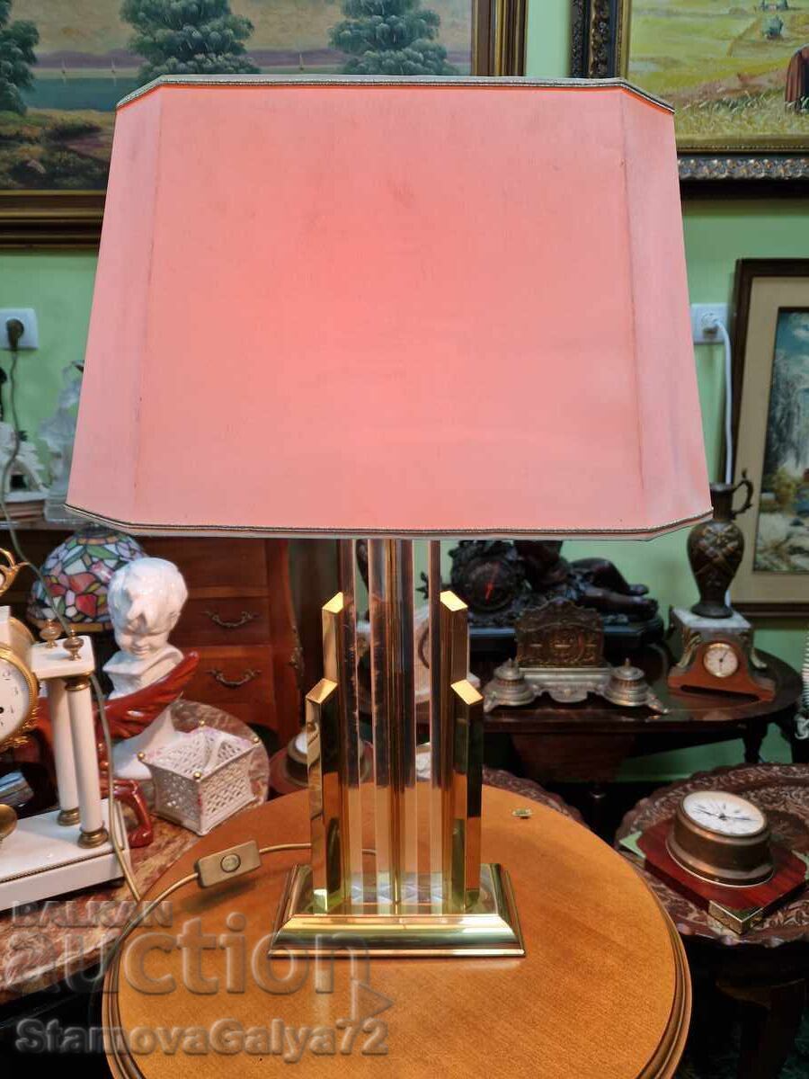 Уникална немска дизайнерска настолна лампа месинг и кристал с цена 597.00 лв. | € 305.24 Уникална немска дизайнерска настолна лампа месинг и кристал с цена 597.00 лв. | € 305.24