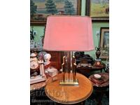 Μοναδικό επιτραπέζιο φωτιστικό γερμανικού σχεδιαστή από ορείχαλκο και κρύσταλλο