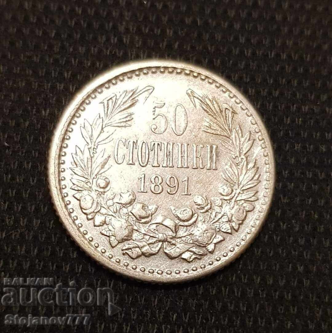 50 cents 1891