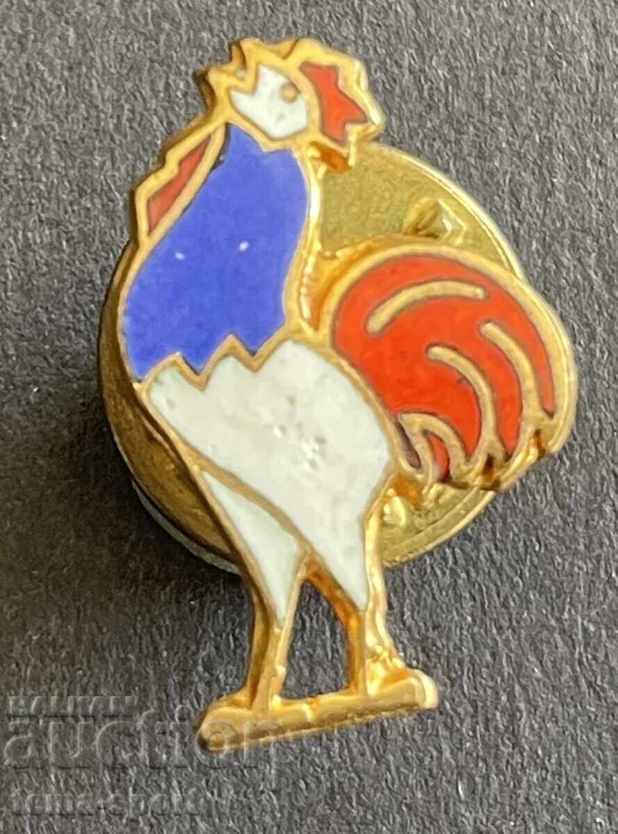 979 France sign French Sports Union rooster enamel