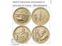 Сет $1 долар САЩ иновации (Innovation dollars) “Р” 2024