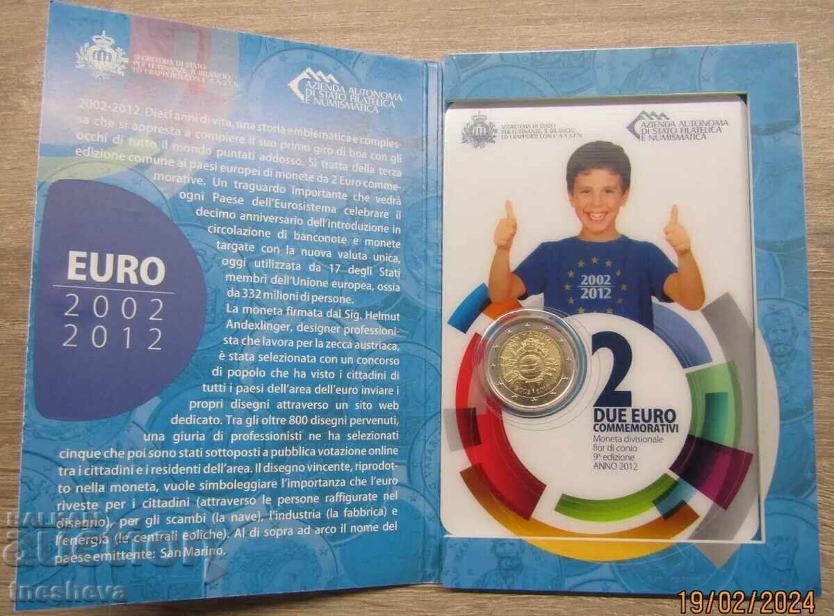 2 EURO Commemorative Coin - San Marino 2012 with price 86.00 BGN | € 43.97 2 EURO Commemorative Coin - San Marino 2012 with price 86.00 BGN | € 43.97