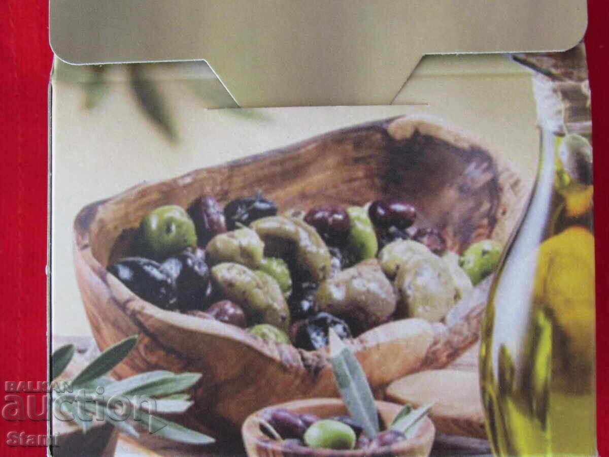 Ceramic magnet with olive soap from Greece-series - 5 Ceramic magnet with olive soap from Greece-series - 5