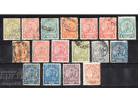 1905-08. Paraguay. Coat of arms - Lot of stamps from the period.