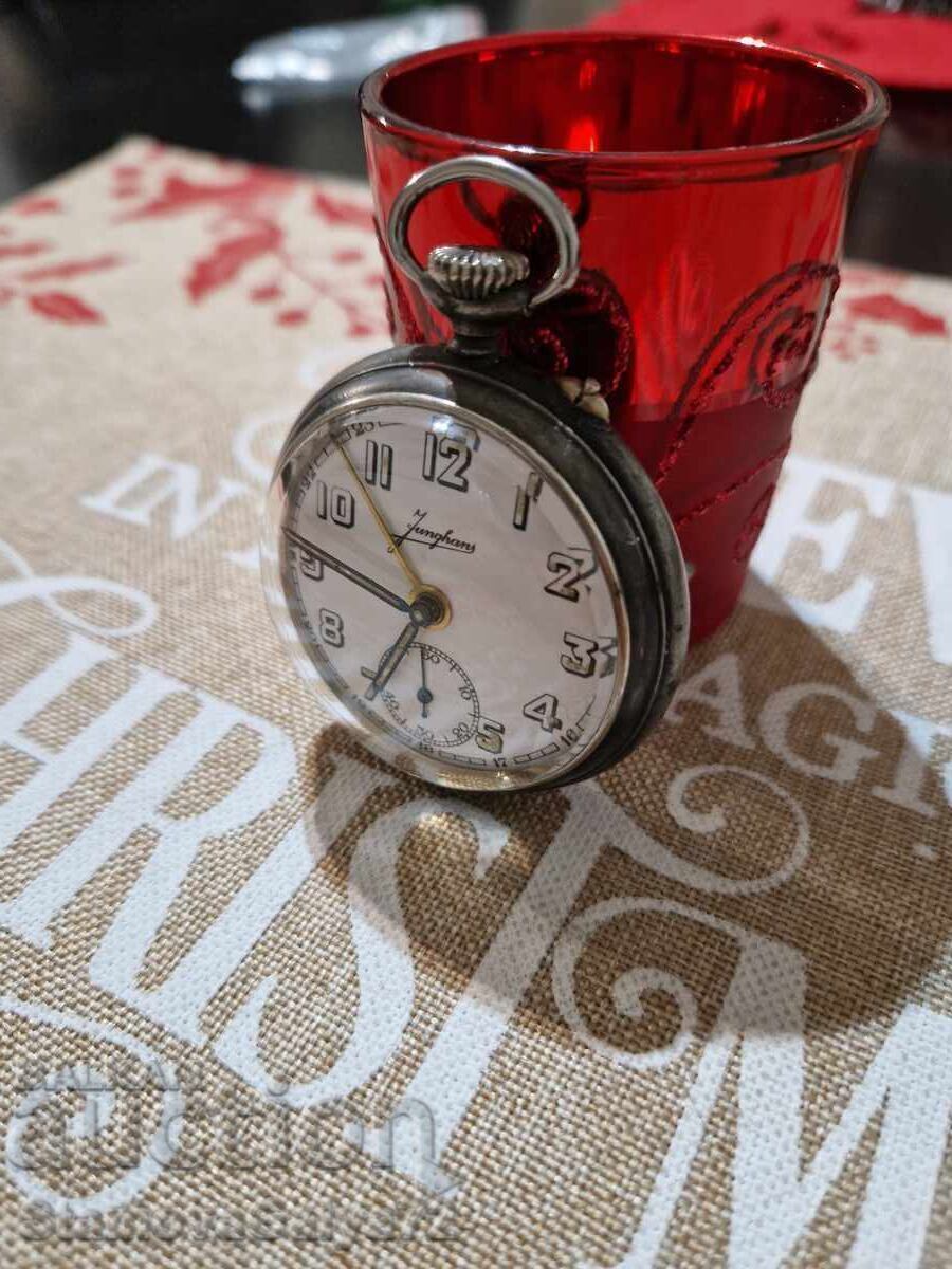 Livrarea Ceas de buzunar cu alarmă Junghans antic rar