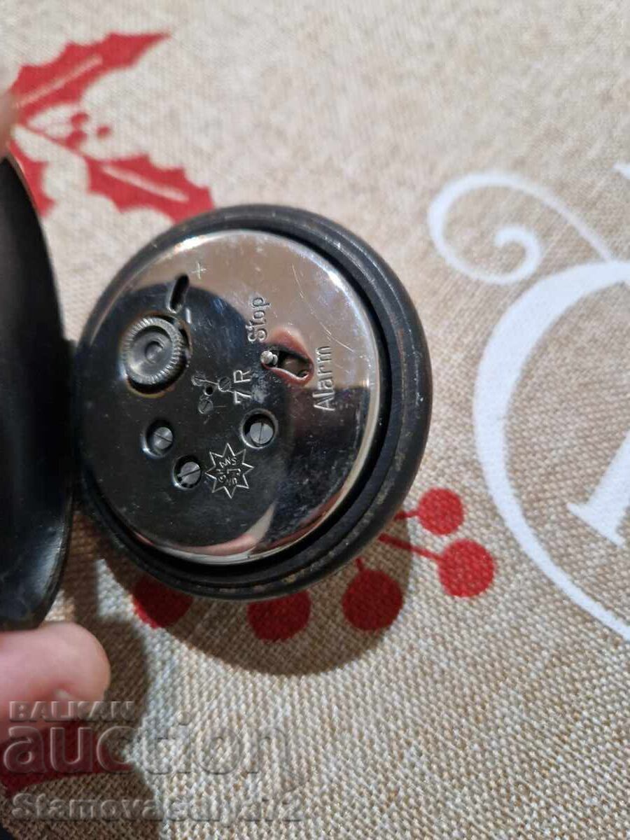 Ceas de buzunar cu alarmă Junghans antic rar - 6