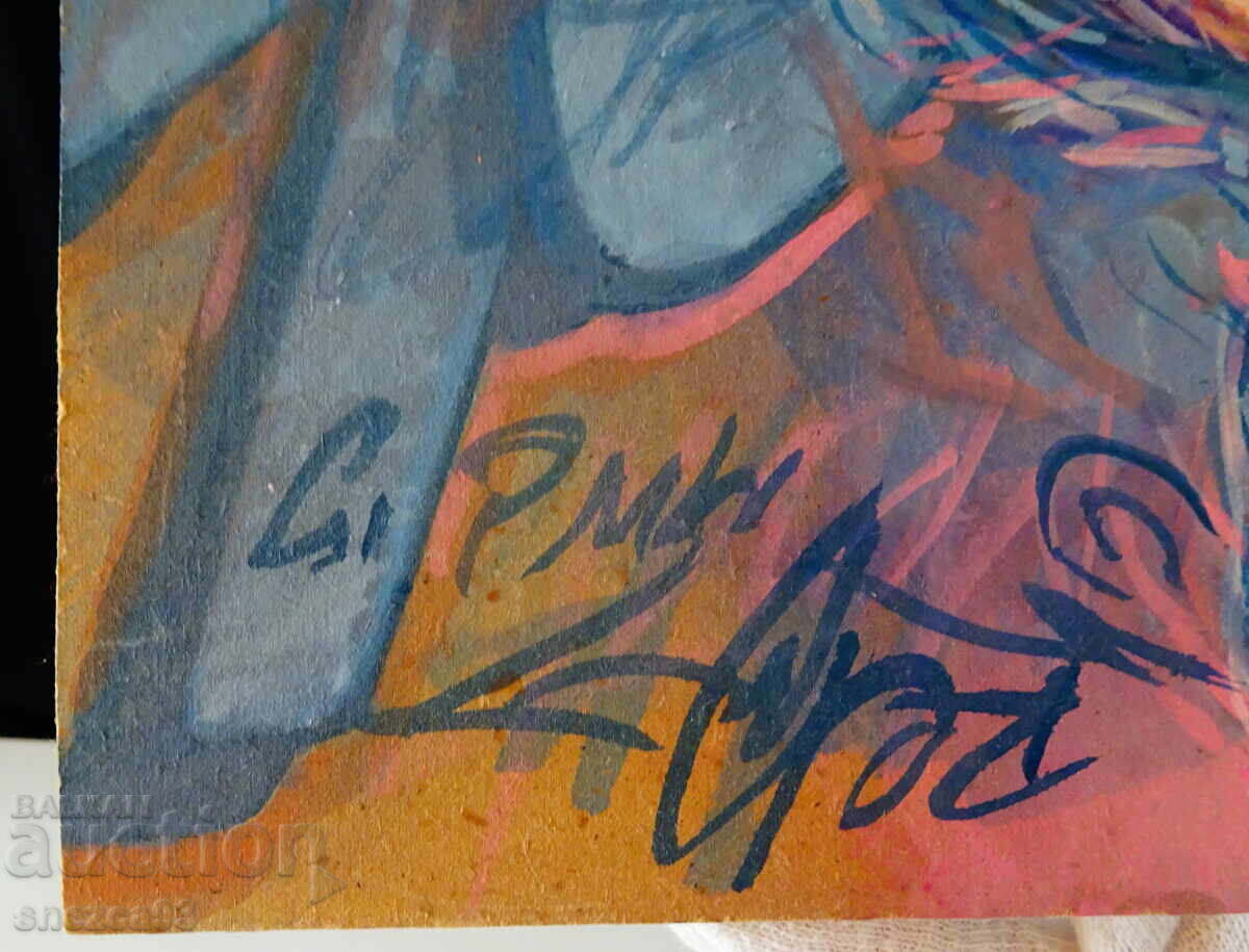 Auction Author's painting, nude, erotica, oil on fiberboard. Auction Author's painting, nude, erotica, oil on fiberboard.