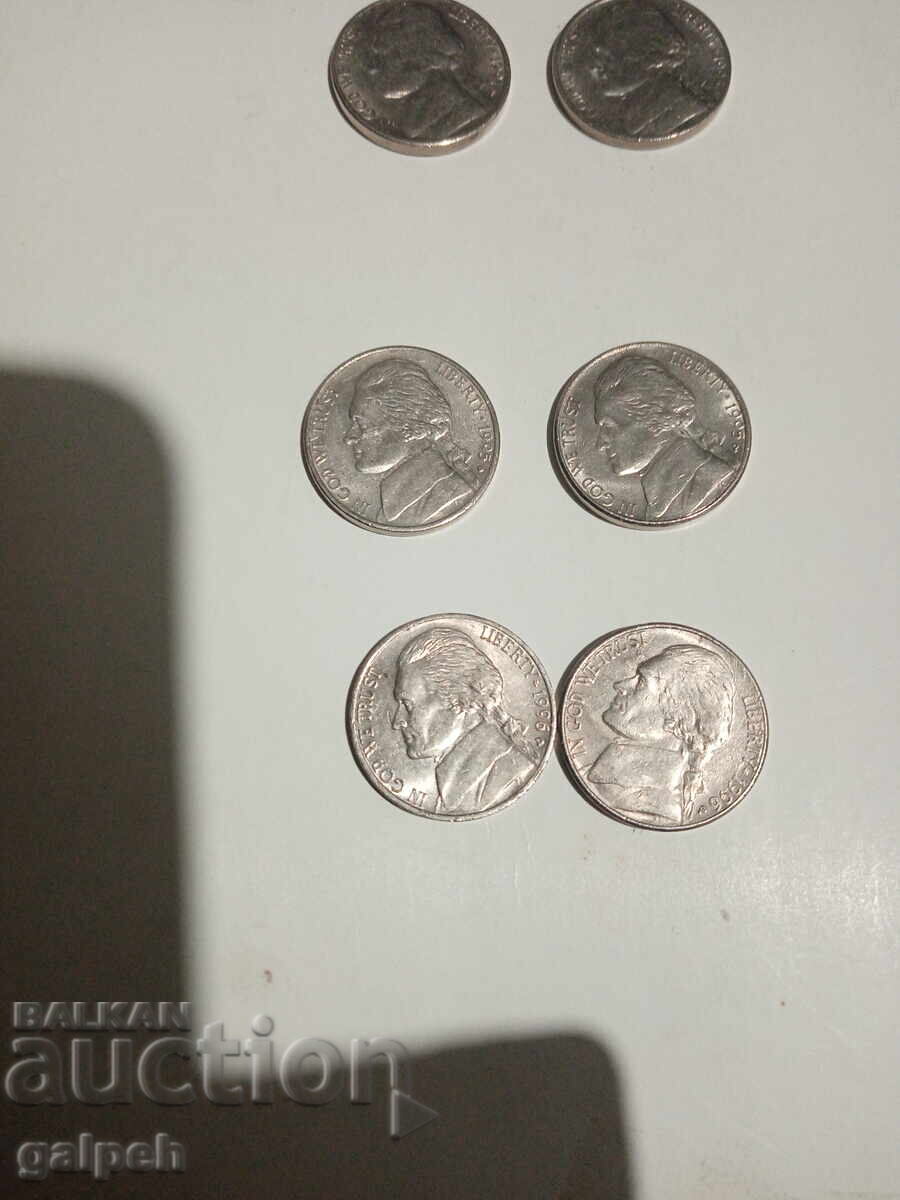 Auction COINS USA - 1991,3,5,6,7 years - 10 pcs. - 1.5 lv. Auction COINS USA - 1991,3,5,6,7 years - 10 pcs. - 1.5 lv.