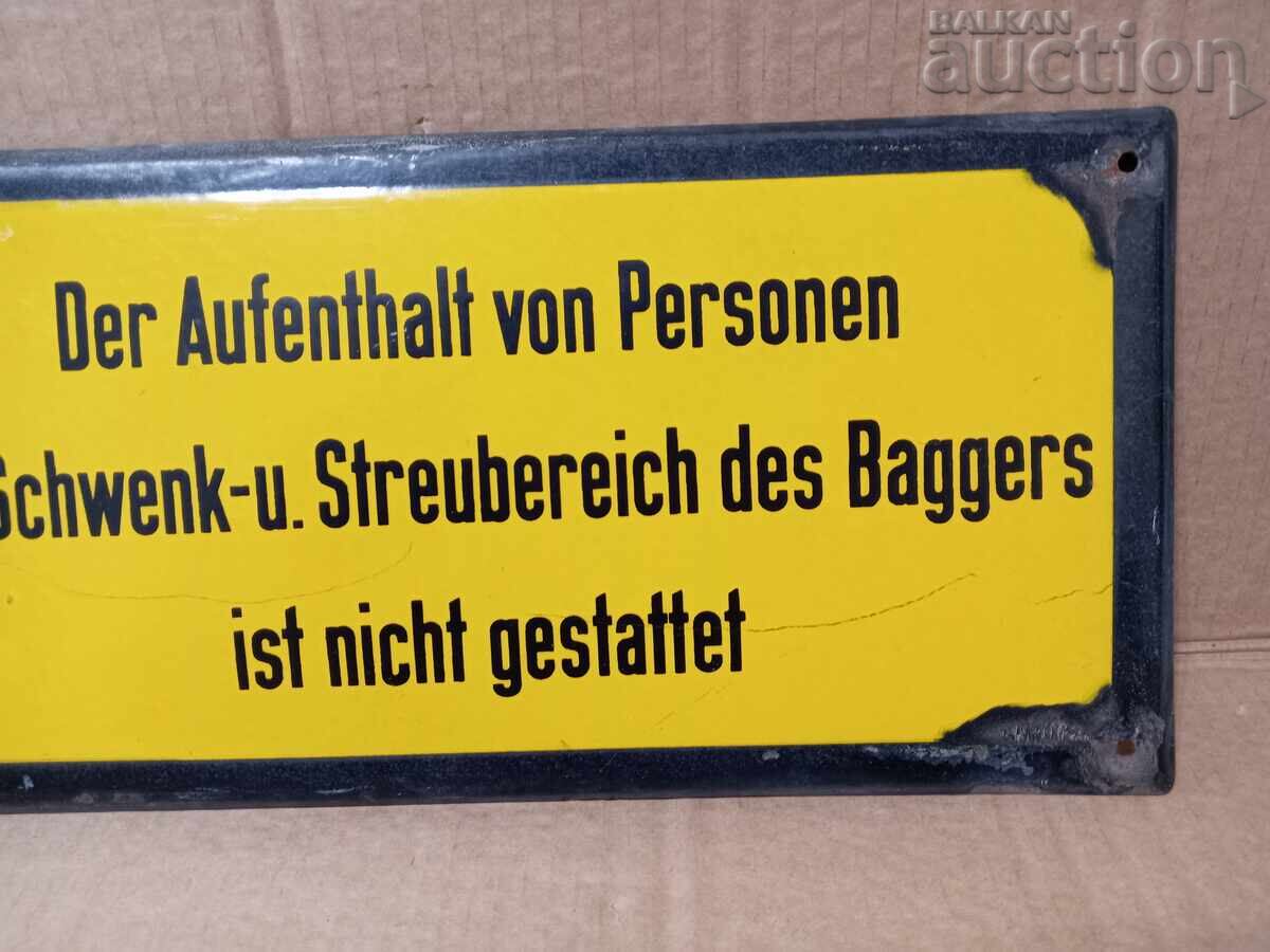 Delivery of enamel sign Germany GDR DDR Delivery of enamel sign Germany GDR DDR